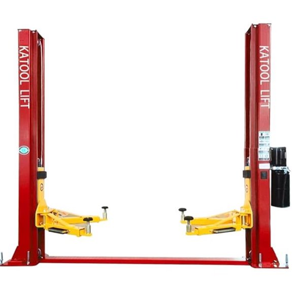 KATOOL 10,000lb 2-Post Car Lift with Floor Plate