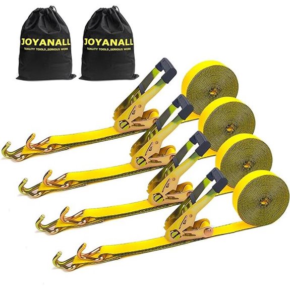Heavy Duty 30ft Ratchet Straps (4 Pack)