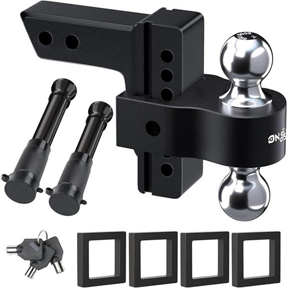 Adjustable Heavy Duty Trailer Hitch with Locks