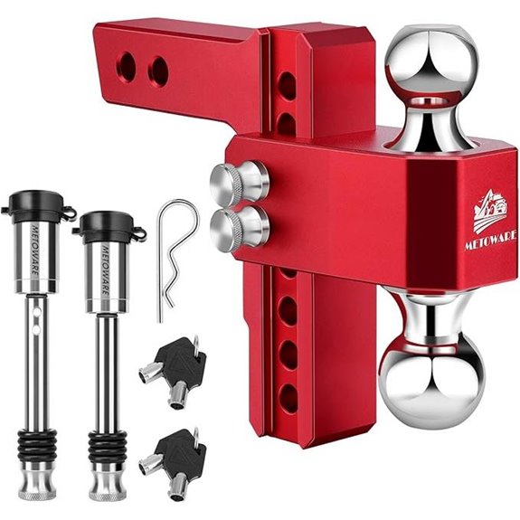 METOWARE Adjustable Aluminum Trailer Hitch (14,000 lbs)