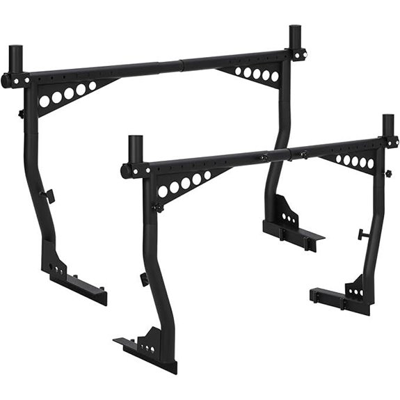 Heavy Duty Adjustable Truck Ladder Rack (1000 lbs)