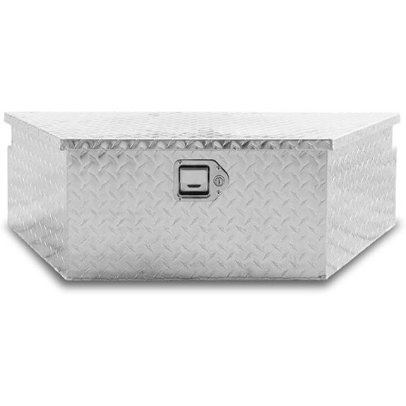 Heavy Duty Aluminum Trailer Tongue Toolbox with Keys