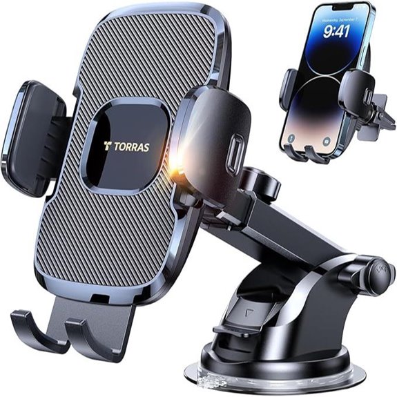TORRAS Ultra-Durable Car Phone Holder with Strong Suction