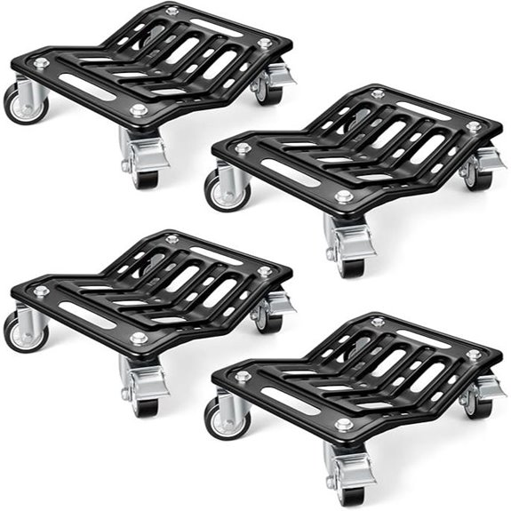 KEDSUM 4 Heavy Duty Car Dolly Set for Moving