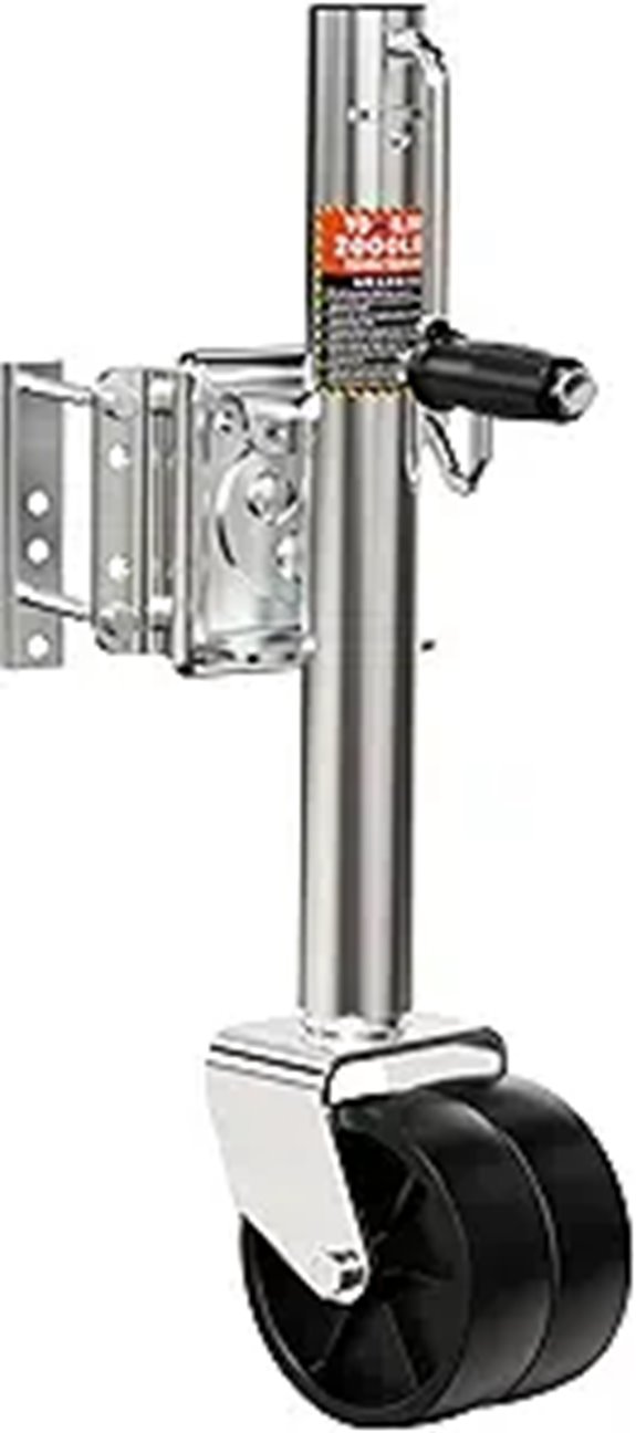 Heavy Duty 2000 lbs Trailer Jack with Dual Wheel