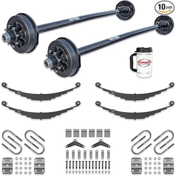 Rockwell 7,000 lb Tandem Electric Brake Axle Kit