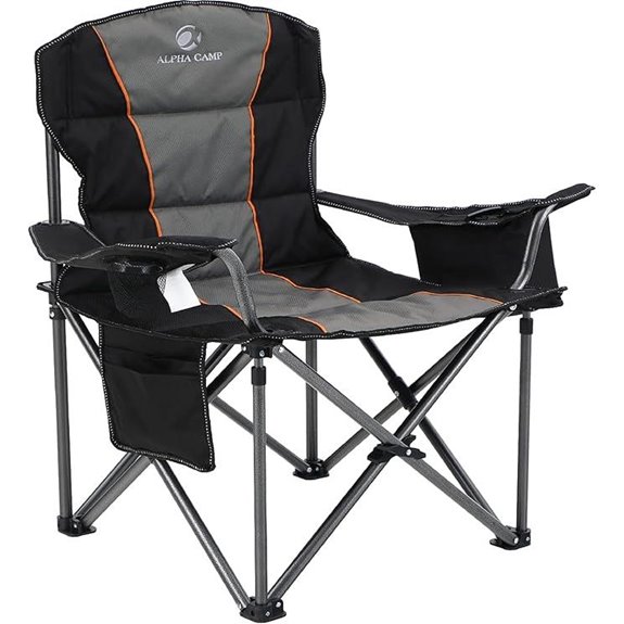 ALPHA CAMP Heavy Duty Folding Camping Chair