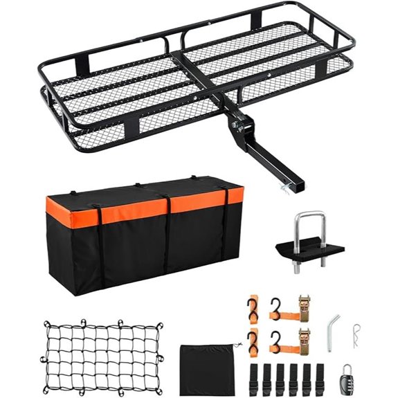 VEVOR 60x24x6 Folding Hitch Carrier with Waterproof Bag