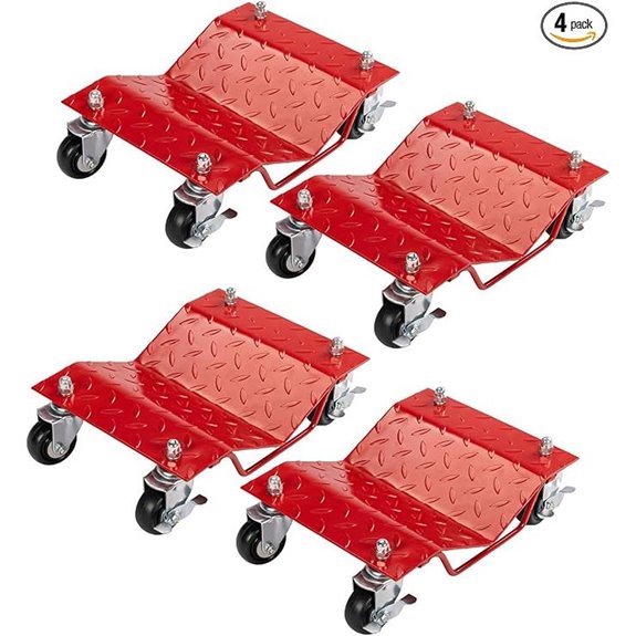 TUFFIOM 4-Pack Car Dollies 6000LBS Capacity