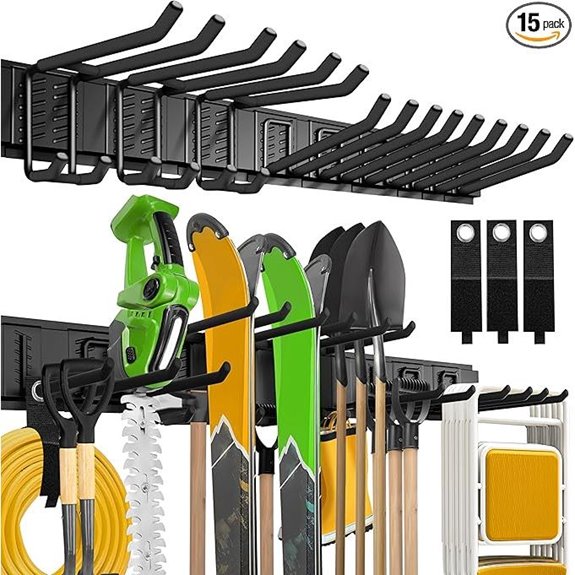 Garage Wall Organizer 15 Pack Heavy Duty Storage