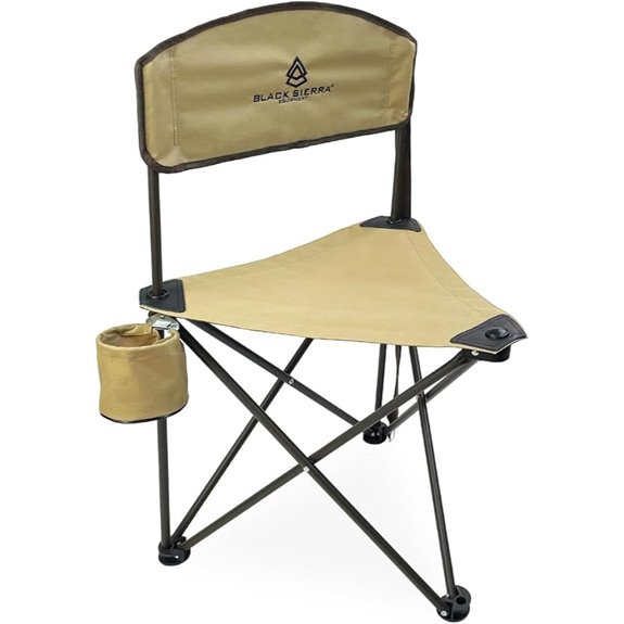 Sierra XL Hunting Stool with Backrest and Cupholder