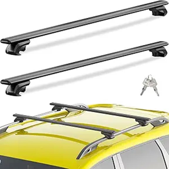 Tuyoung 52” Heavy Duty Lockable Roof Cross Bars