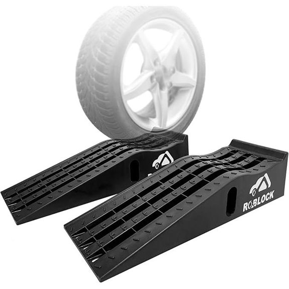 ROBLOCK Heavy Duty Low Profile Car Ramps (2 Pack)