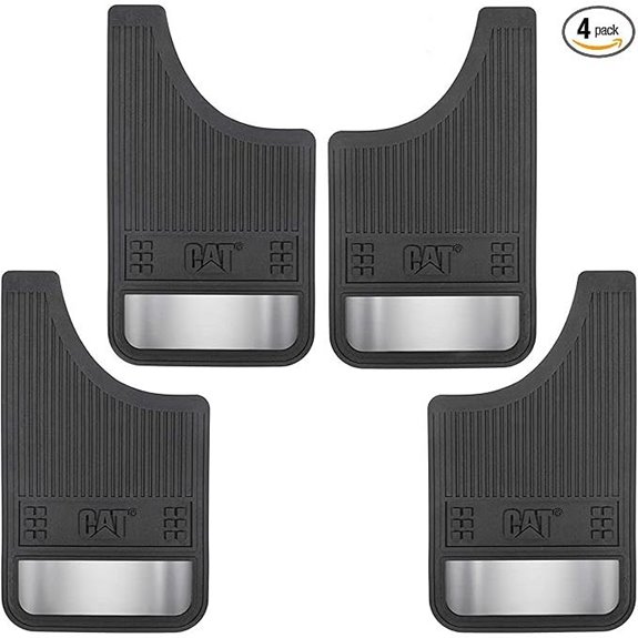 Caterpillar Heavy Duty Mud Flaps with Reflectors (4 Pack)