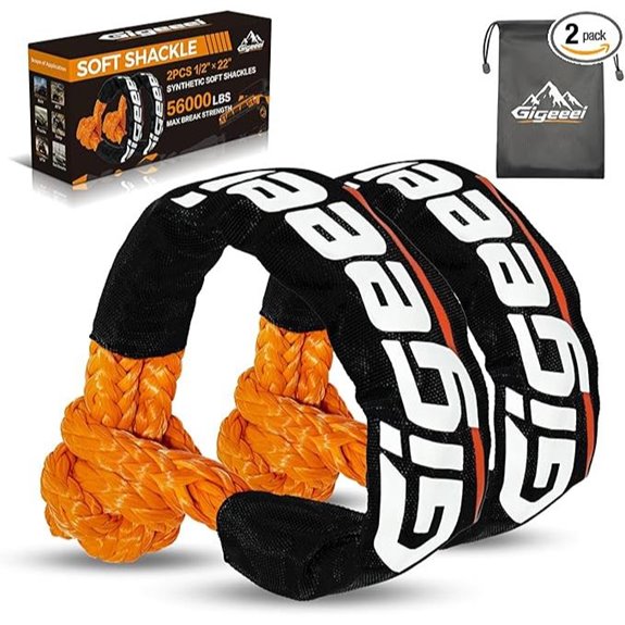 Soft Shackles Tow Recovery Kit (56,000lbs) Orange
