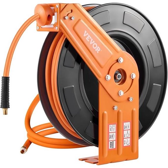 VEVOR Retractable Air Hose Reel 100FT Steel Wall Mount