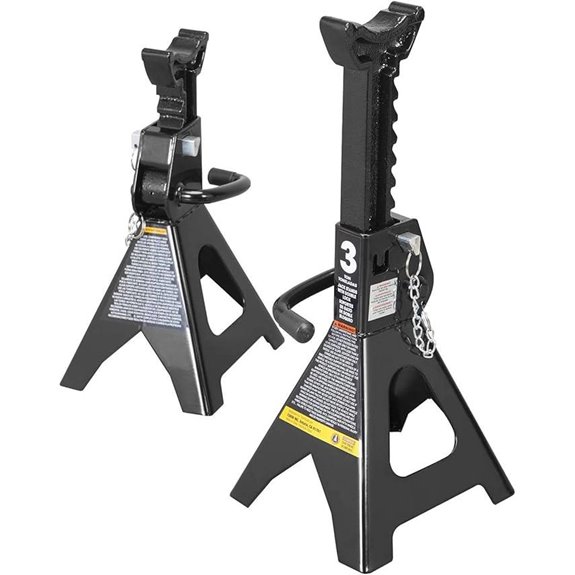Torin 3 Ton Steel Jack Stands (2 Pack)