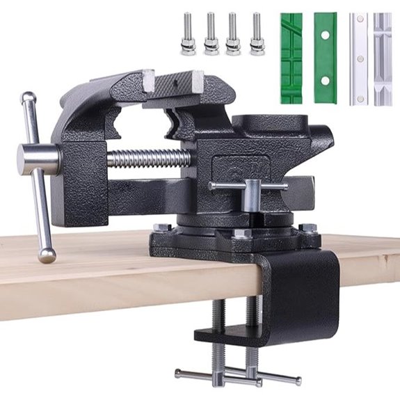 6 Heavy Duty Bench Vise with Swivel Base