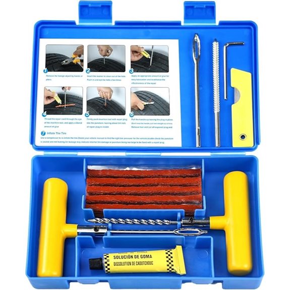 Heavy Duty Tire Repair Kit with Plugs (19 pcs)
