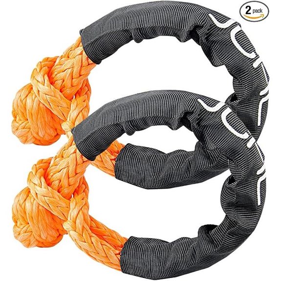 Soft Shackle Recovery Rope 2 Pack 56000LBS Towing