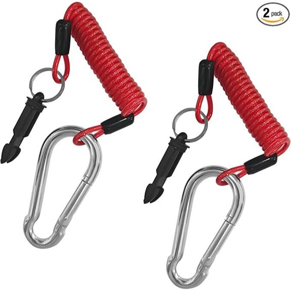 2PCS 4Ft Heavy Duty Trailer Safety Brake Cables