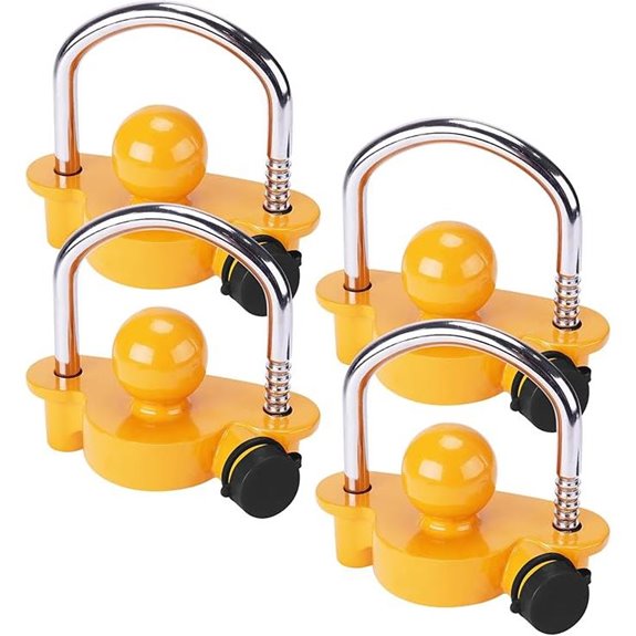 Turnart Trailer Hitch Lock Set 4 Heavy-Duty Locks