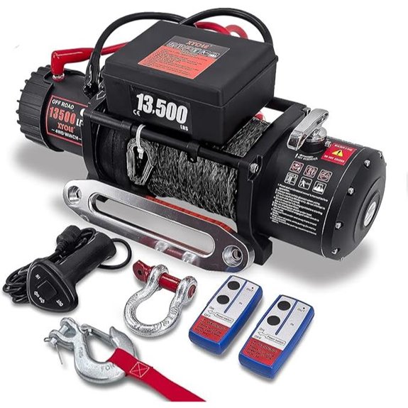 heavy duty waterproof winch