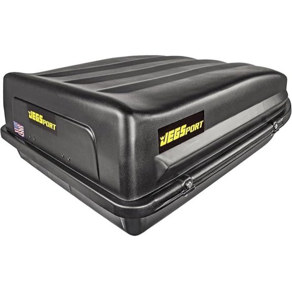 JEGS Roof Cargo Carrier - Heavy Duty Weatherproof 18 Cu Ft