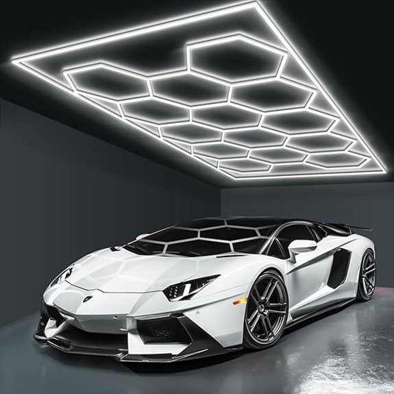 BRILLIHOOD Hexagon Garage LED Lights (14-Grid System)