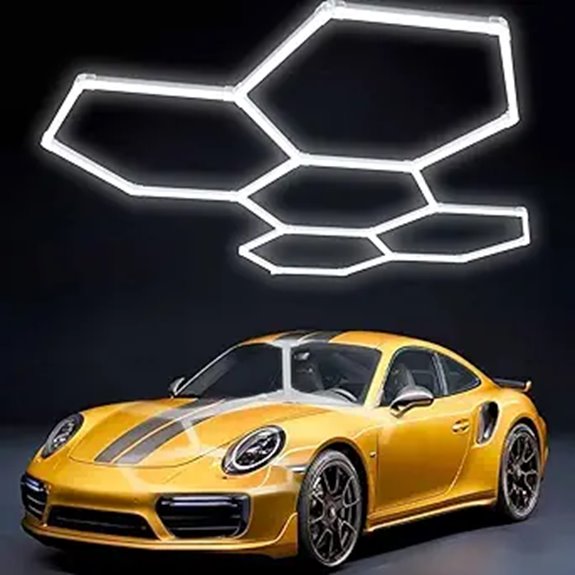 Hexagon LED Honeycomb Garage Lights (24 Pack)