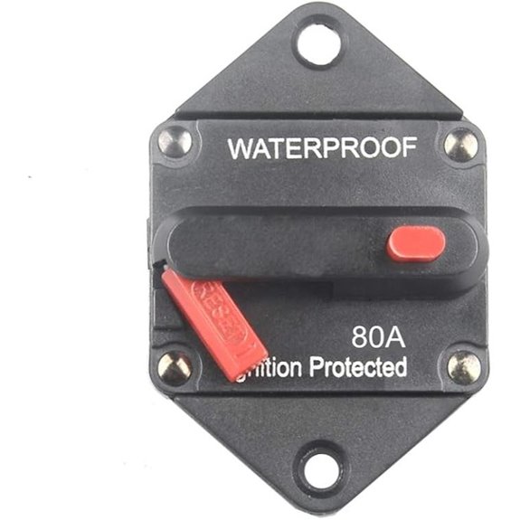 Hi-Amp 80A DC Circuit Breaker with Manual Reset