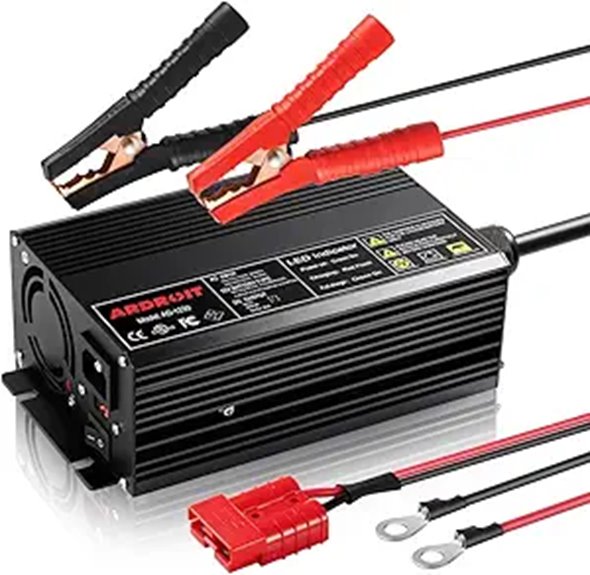 Lithium Battery Charger 14.6V 30A with Cooling Fan