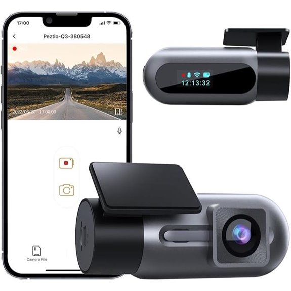 WiFi FHD Car Dash Cam with Night Vision
