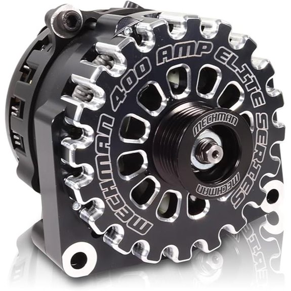 Mechman Alternators 400 Amp Black Billet 05-13 GM Truck/SUV