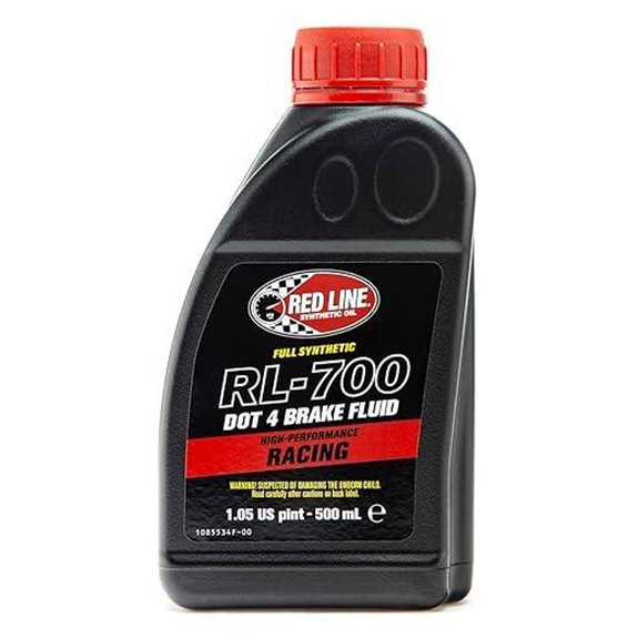 Red Line 90405 RL-700 High Performance Racing DOT 4 Brake Fluid - 16 Ounce