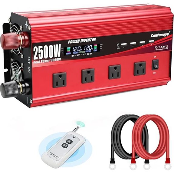 high power inverter with usb