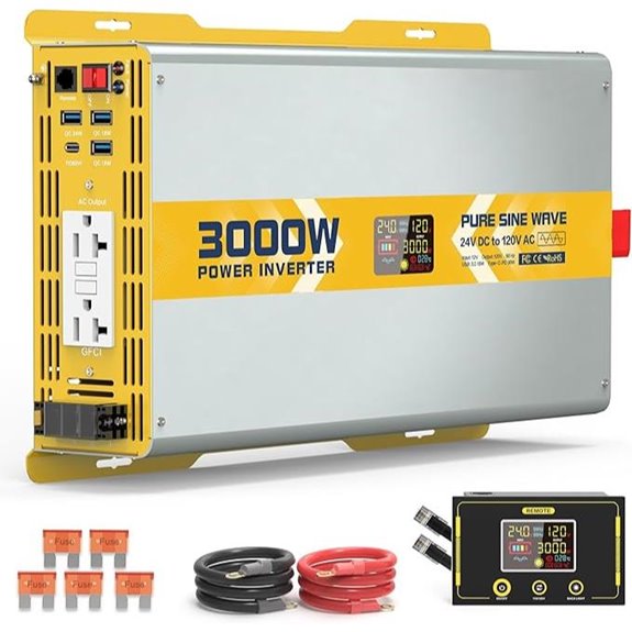 XWJNE 3000W Pure Sine Wave Inverter with LCD
