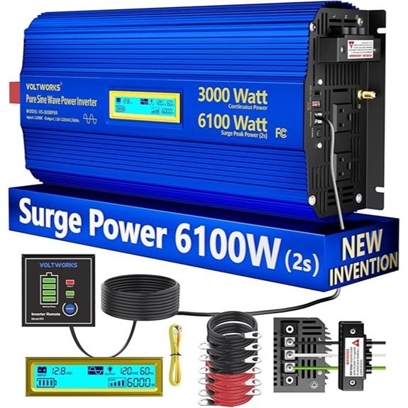 VOLTWORKS 3000W Pure Sine Wave Power Inverter
