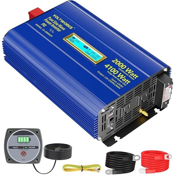 2000W Pure Sine Wave Power Inverter with USB-C