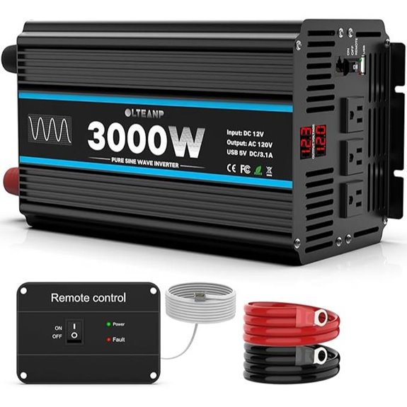 3000W Pure Sine Wave Car Power Inverter with USB