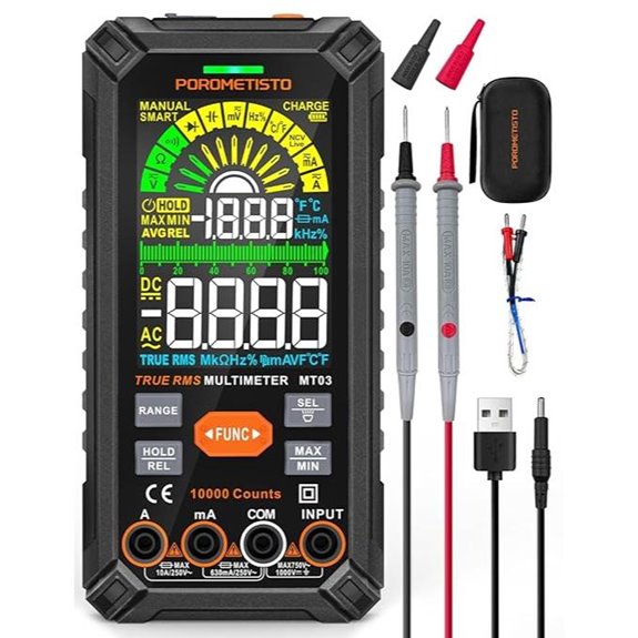 Digital Multimeter Tester 10000 Counts TRMS