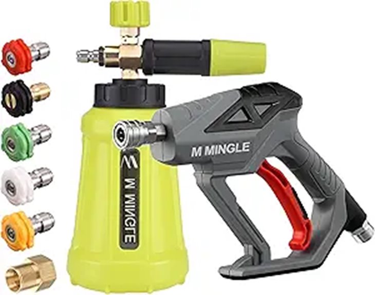 M MINGLE High Pressure Washer Foam Cannon Kit