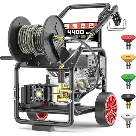 4400PSI Gas Pressure Washer with Hose Reel