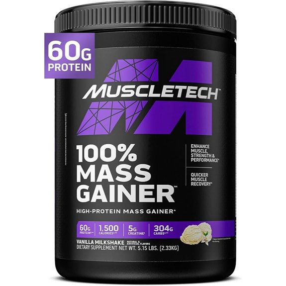 MuscleTech High Protein Mass Gainer Vanilla 5.15 lb