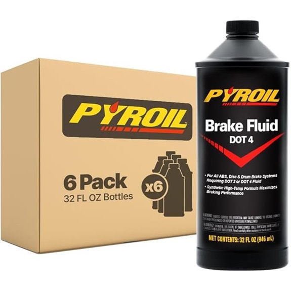 DOT 4 Brake Fluid 6-Pack High-Temp Synthetic Formula