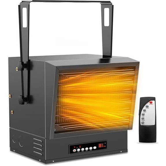 Electric Garage Heater 10,000W Wall/Ceiling/Floor Mount