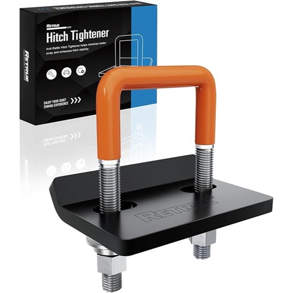 RETRUE Hitch Stabilizer Clamp for Trailer & Bike Racks