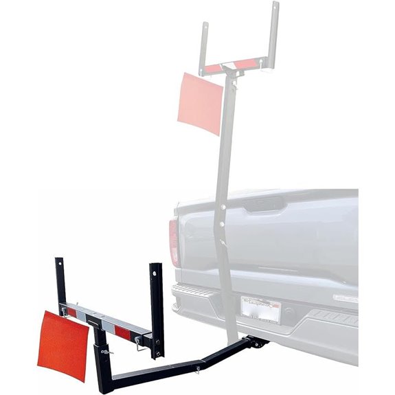 MaxxHaul Hitch Mount Truck Bed Extender Black