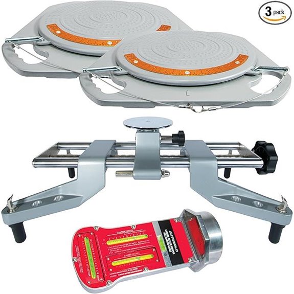 DIY Car Wheel Alignment Kit with Turn Plates and Gauges