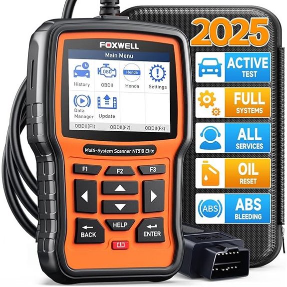 FOXWELL NT510 Elite Honda Acura OBD2 Scanner
